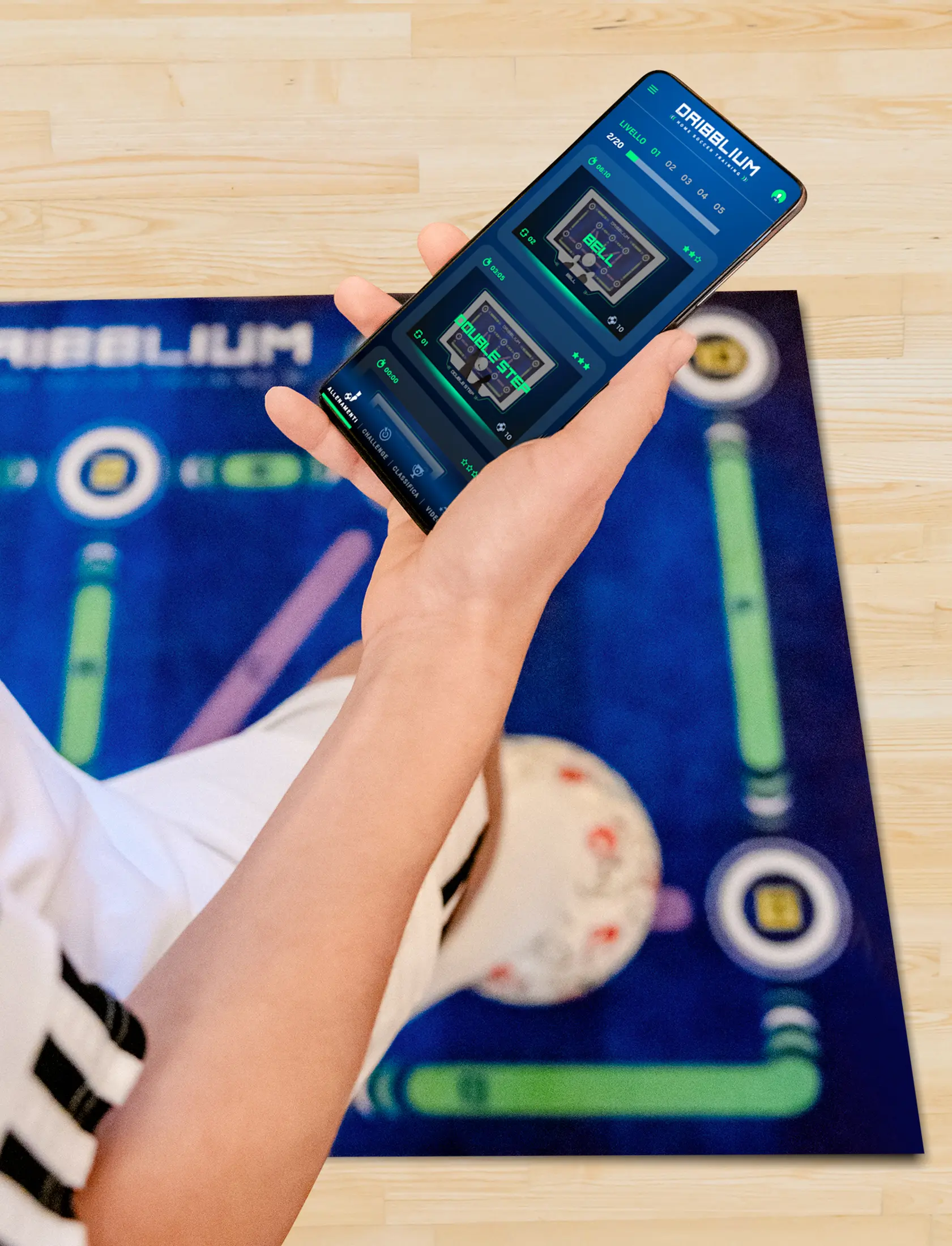 Attiva ora Training map - Tappeto per allenarsi a calcio